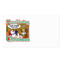 Xmas Snowman Business Card Template
