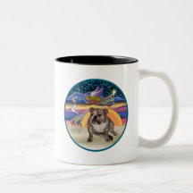 Xmas Star (R) - English Bulldog 2 Mugs