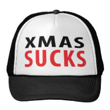 xmas sucks trucker hat