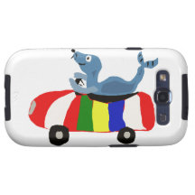 XX- Funny Seal Driving Beach Ball Car Samsung Galaxy S3 Cover