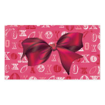XXOO Bows & Roses Matching Set Business Card