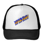 XXX Medic Blue Text With Flame Trucker Hats