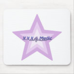 XXX Medic Purple Star And Text Mouse Pads