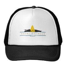 Yacht Circle Yellow Logo Mesh Hat