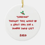 Yankee Swap Gift- Holly & Berries Ornament