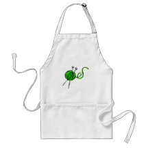 Yarn and Knitting Needles Aprons