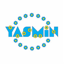 Yasmin in Flores Blue Cut Outs