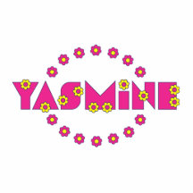 Yasmine in Flores Pink Photo Cut Out