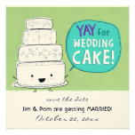 YAY for Wedding Cake Wedding Invitation