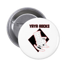 YaYa Rocks Pinback Button