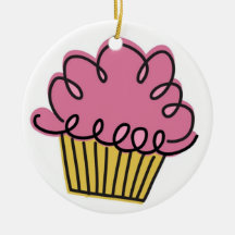 Year of the Cupcake Christmas Tree Ornaments