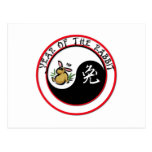 Year of the Rabbit - yinyang Postcard