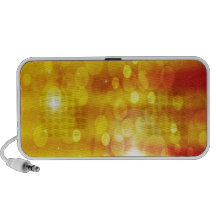 Yellow Abstract Art Portable Speaker