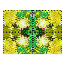 Yellow abstract postcard