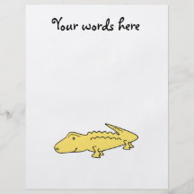 Yellow alligator flyer