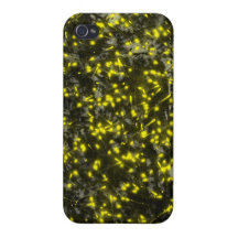 Yellow and Black Paint Splatter iPhone Case iPhone 4 Case