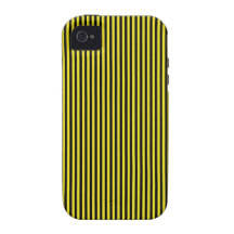 Yellow and Black Stripes Vibe iPhone 4 Cases