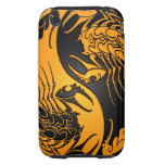 Yellow and Black Yin Yang Scorpions iPhone 3 Tough Cases