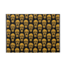Yellow and Black Zombie Apocalypse Pattern Cover For iPad Mini