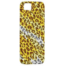 Yellow and white animal print texture of leopard