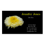Yellow and White Floral Business Card
