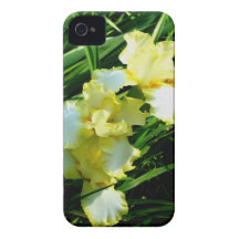 Yellow and White Iris Flower Case-Mate iPhone 4 Case