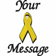 Yellow awareness ribbon - Customise