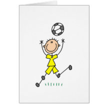 Yellow Boys Soccer Card