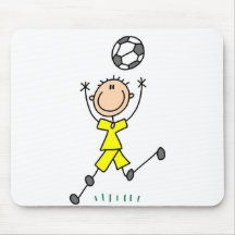 Yellow Boys Soccer Mousepad