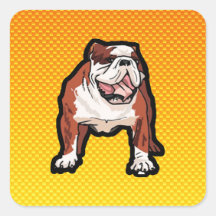 Yellow Bulldog Stickers