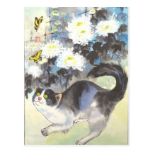 yellow butterflies postcards
