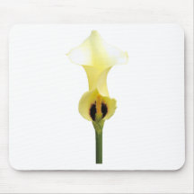 Yellow Calla Lily Mouse Pads