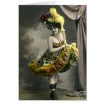 Yellow Cancan Greeting Card