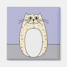 'Yellow Cat' Magnet