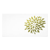 Yellow Chrysanthemum Personalised Photo Card