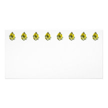 Yellow Daisies and White Mums Customised Photo Card