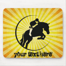 Yellow Equestrian Mousepads