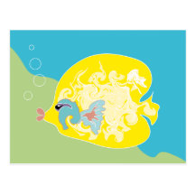 Yellow Fish Postcard