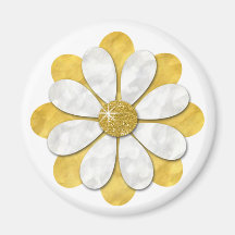 Yellow Flower Magnet 2.25R