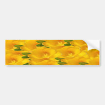 Yellow flowers Bumper Sticker