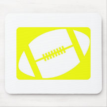 yellow football logo mousemats