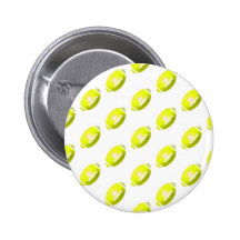 Yellow Football Pattern Button