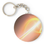 Yellow Golden Abstract Fractal Art Design keychains