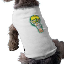 yellow helmet winner pet tee