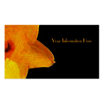 Yellow Impressionist Daffodil Business Cards
