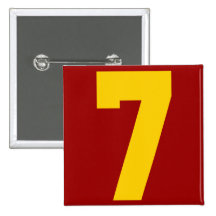 Yellow Jersey Number 7 Pins