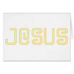 Yellow Jesus Card