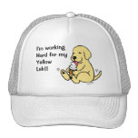 Yellow Lab Licking Ice Cream Trucker Hat