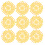 Yellow Lace Design Pattern. Photo Cut Out