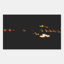 Yellow Lights Rectangular Stickers